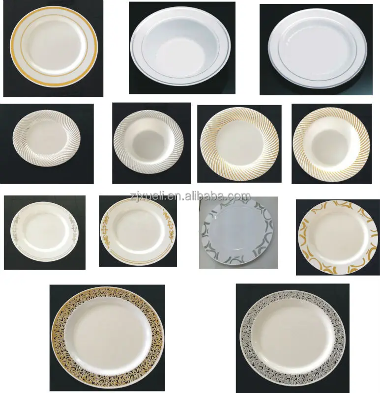 
 Transparent Plastic Disposable Plate Wedding Party Cake Plate Wholesale Eco-Friendly High Quality Clear Dinner Plate And Dish  