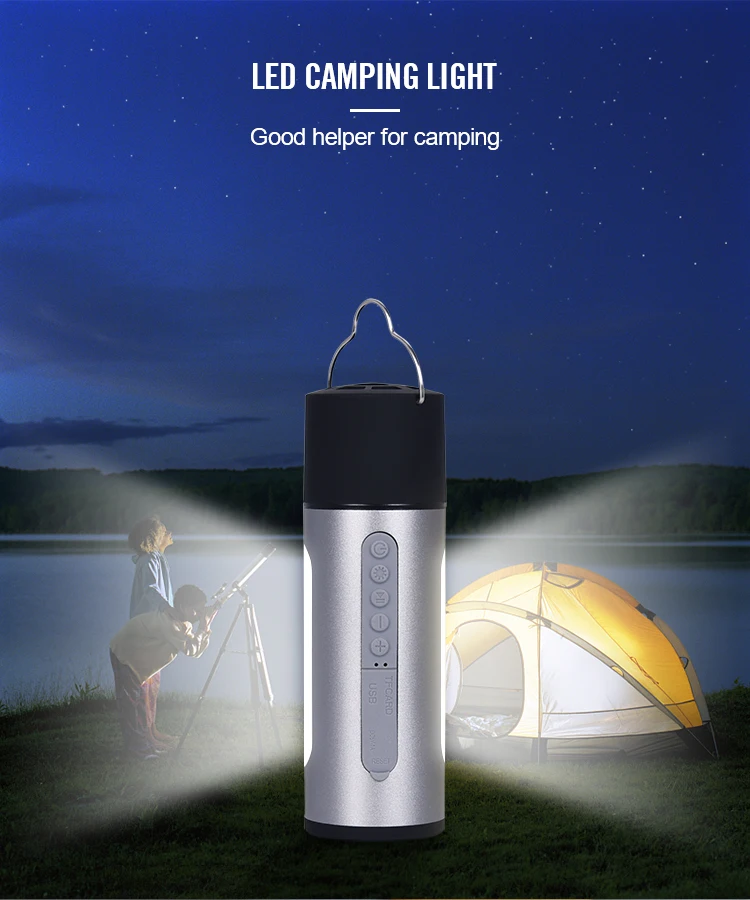 Wireless Multi Functional Speaker with FC CE KC CB ROHS SAA 5W Subwoofer Wifi Music Speaker with Led Power Bank