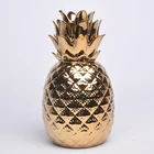 Decor Ceramic Pineapple Made In China Royal Gold Plated Pineapple Ornaments Vintage China Ceramic Home Decor