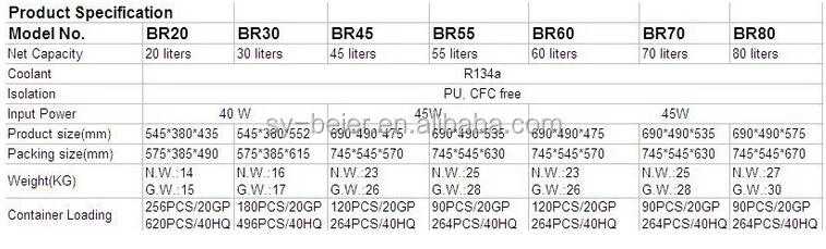 12V 2V DC компрессор холодильник 70L