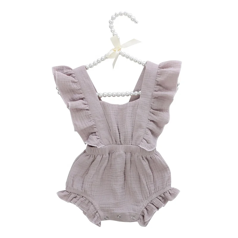 Оптовая продажа бутик летняя детская одежда для новорожденных детский муслиновый