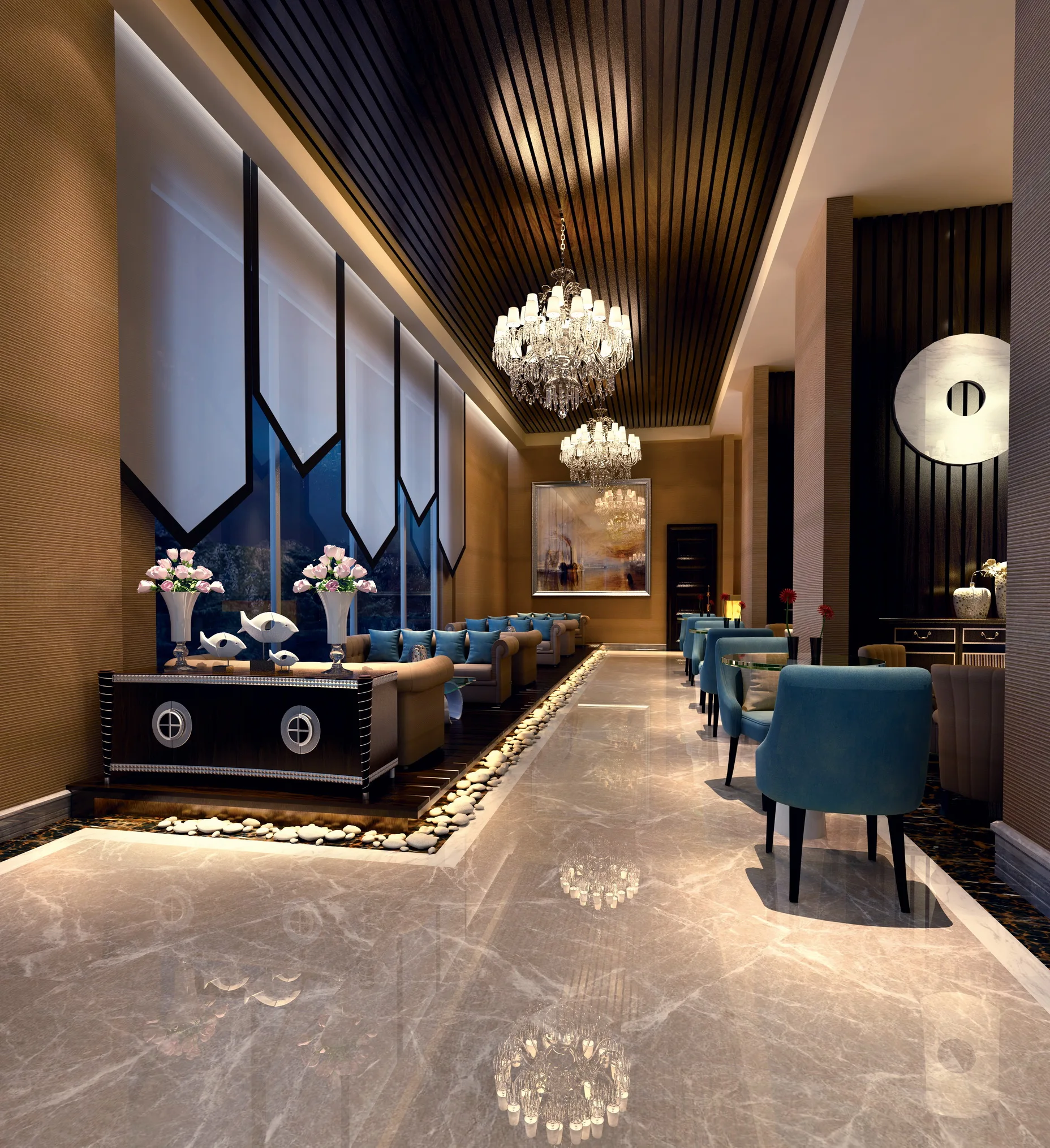 Glazed Messi Grey Marble Pattern Decorative Floor Marble Tile