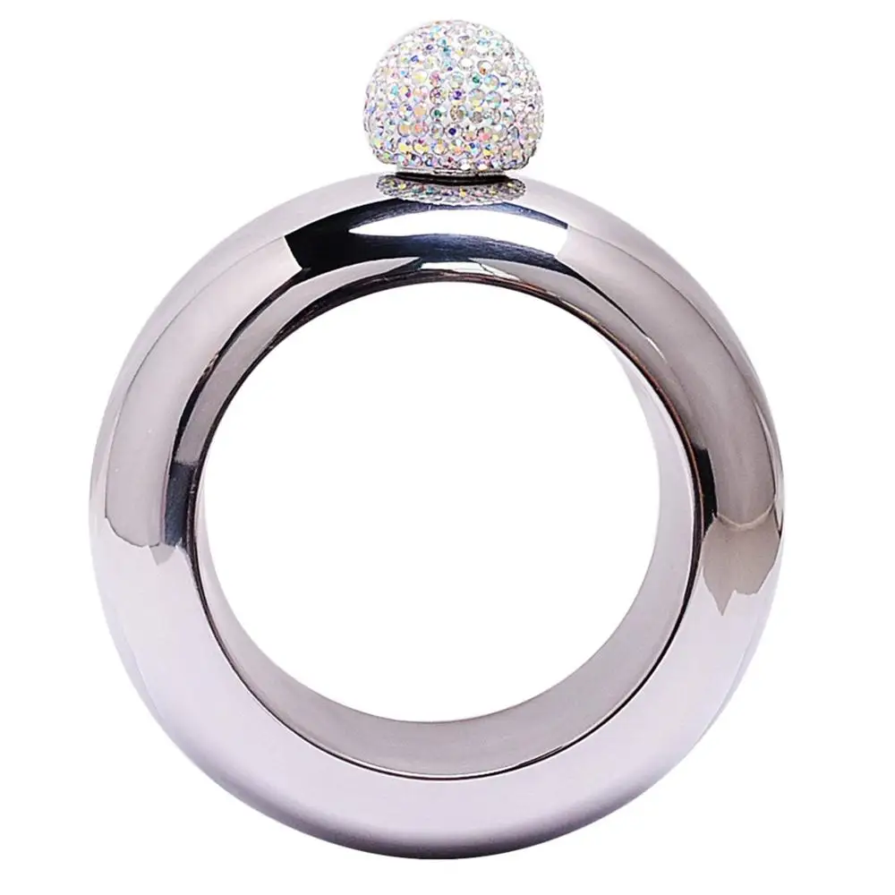 Braccialetto Fiaschetta In Acciaio Inox - Per Vino E Alcolici, Capacit&agrave; 3.5 Once, Regalo Originale