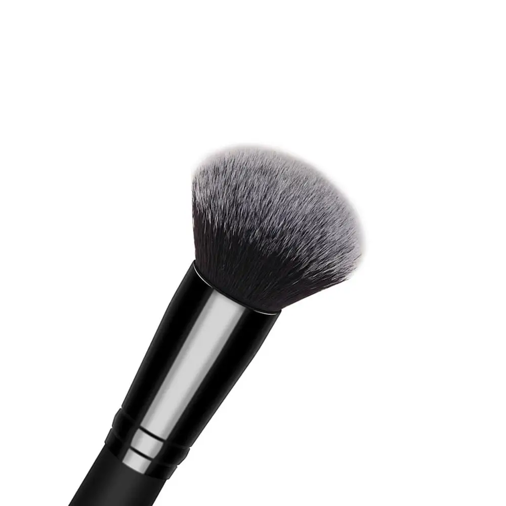 Free Ship Classic Black Natural Makeup Brush,Professional with Wooden Handle Soft Human Hair