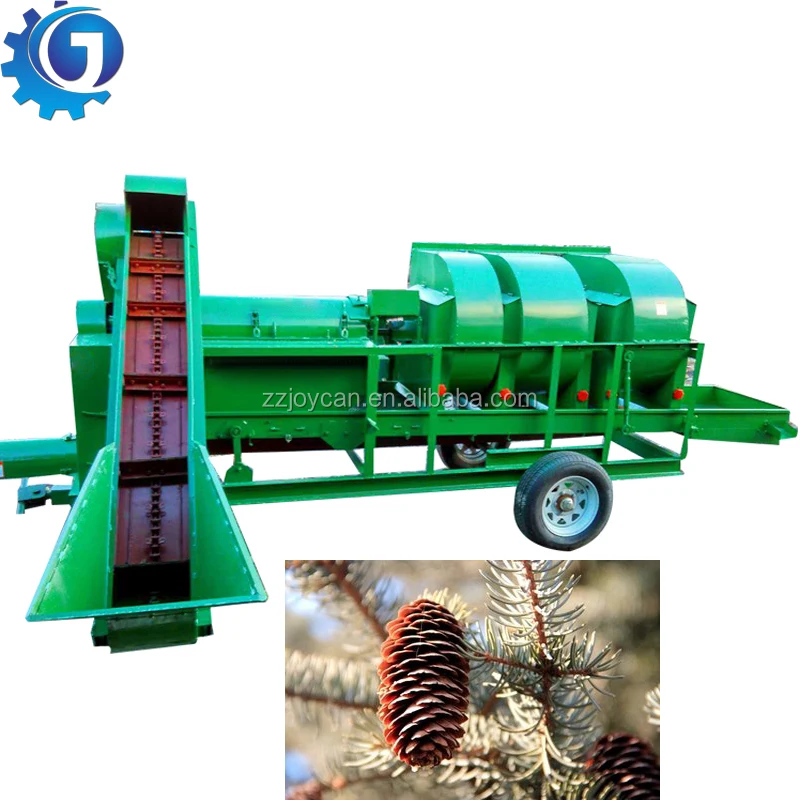 Lebanese Pine Nuts Shelling Machine Acorn Cracker Machine Pine Cone Sheller and Dust Removing Machine
