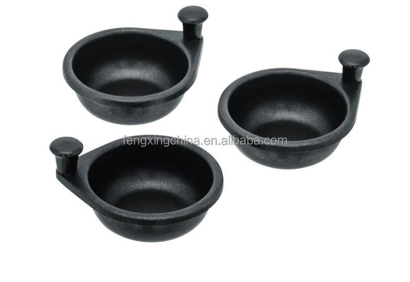 Из нержавеющей стали Яйцо Браконьер и яйцо котел с 4 шт. антипригарным чашки бакелитовой