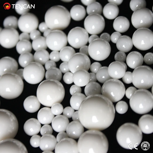 China TENCAN High Quality 0.1mm-30mm Zirconium Mill Balls Zirconia Grinding