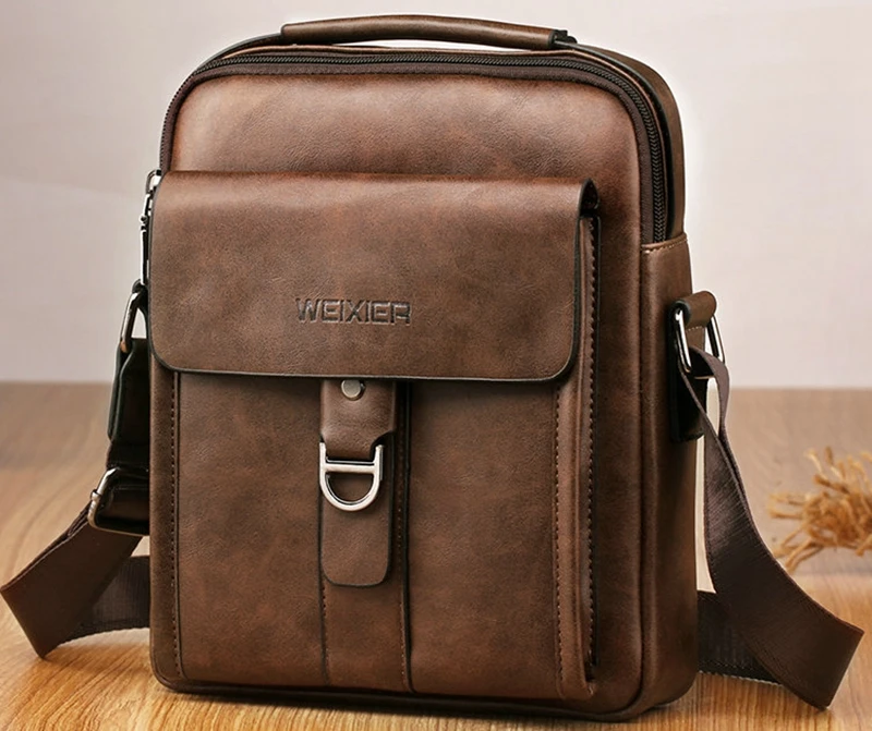 WEIXIER Small Shoulder Bag for Men Leather Crossbody India