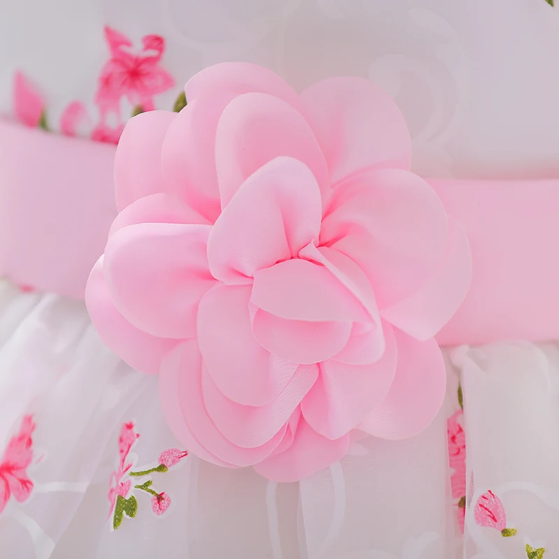 Fancy Store Names China Wholesale Factory Price Linen Baby Kids Girls Evening Summer Flower Dress