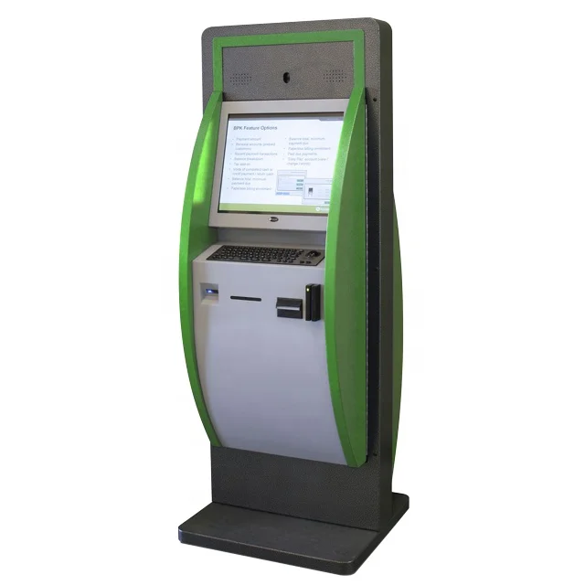 Swipe Card Reader Примечание акцептор компьютер оплаты сенсорный экран интерактивный киоск с клавиатурой