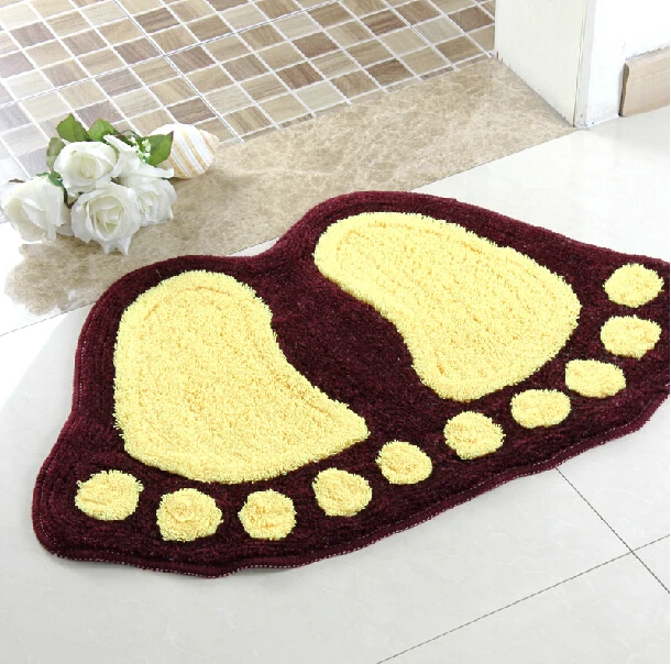 Big Feet Bath Toilet Mat Area Rugs Carpet Doormat Floor Mat