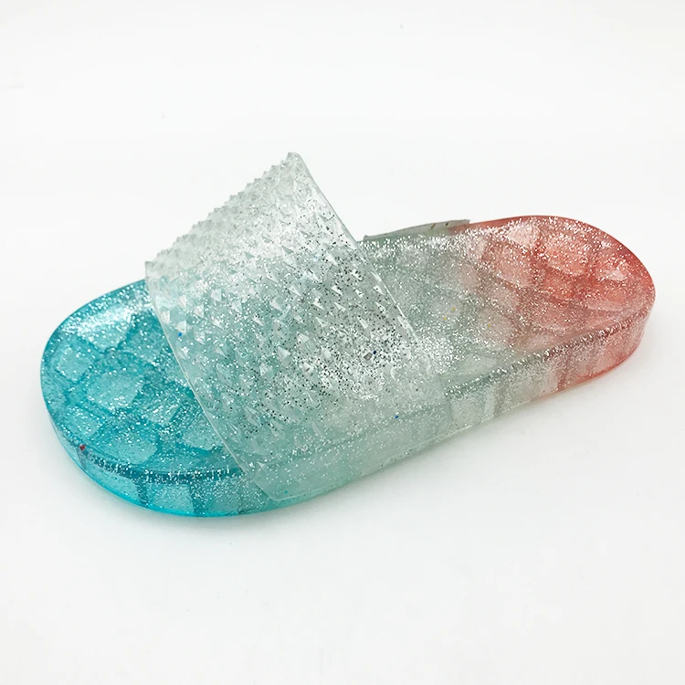 colorful jelly sandals