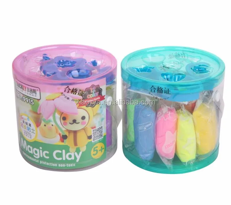 Оптовая торговля китая популярные 12 цвет волшебный свет глины для детей