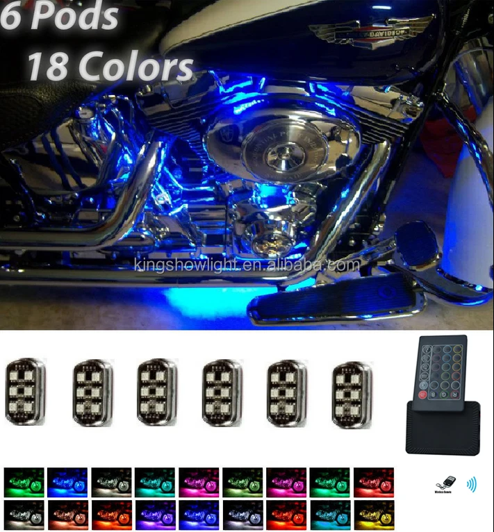 6個のポッドプレミアミリオンカラーモーターサイクルアンダー