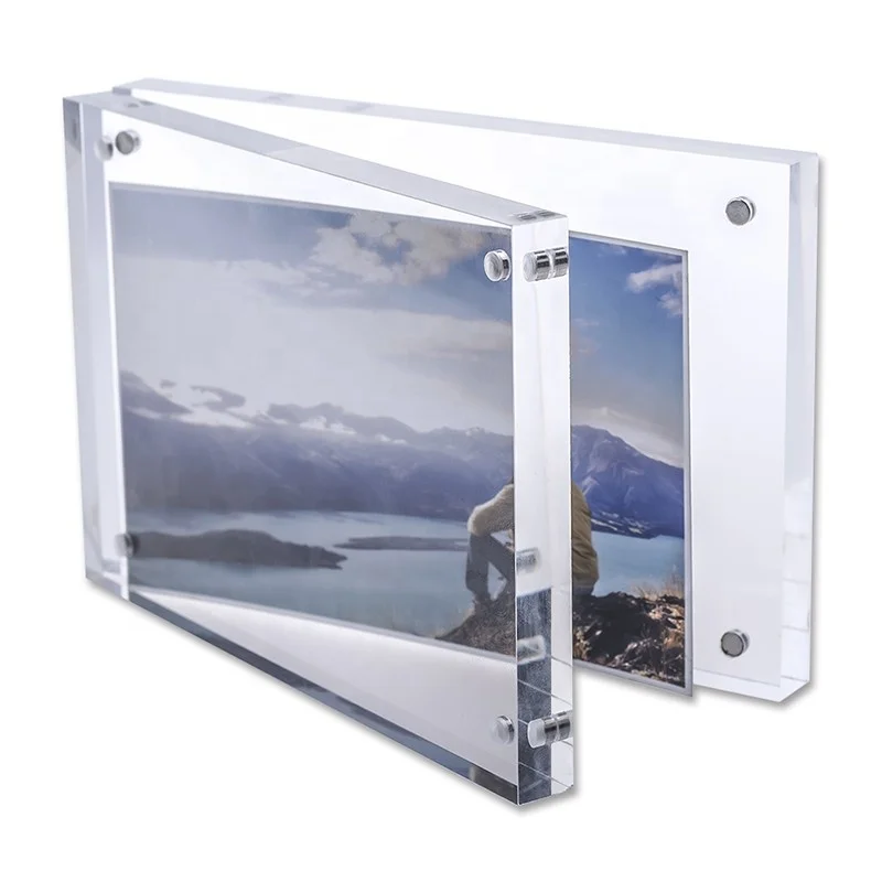 4r Acrylic Photo Frame Block Clear Frame 4 X 6 Clear