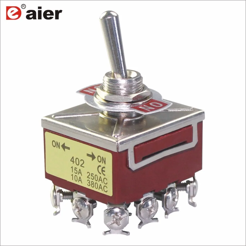 Switch ゆう3 KN3C-402 15A 250V 4 Pole ON-ON Locking 2 Way Toggle Switch