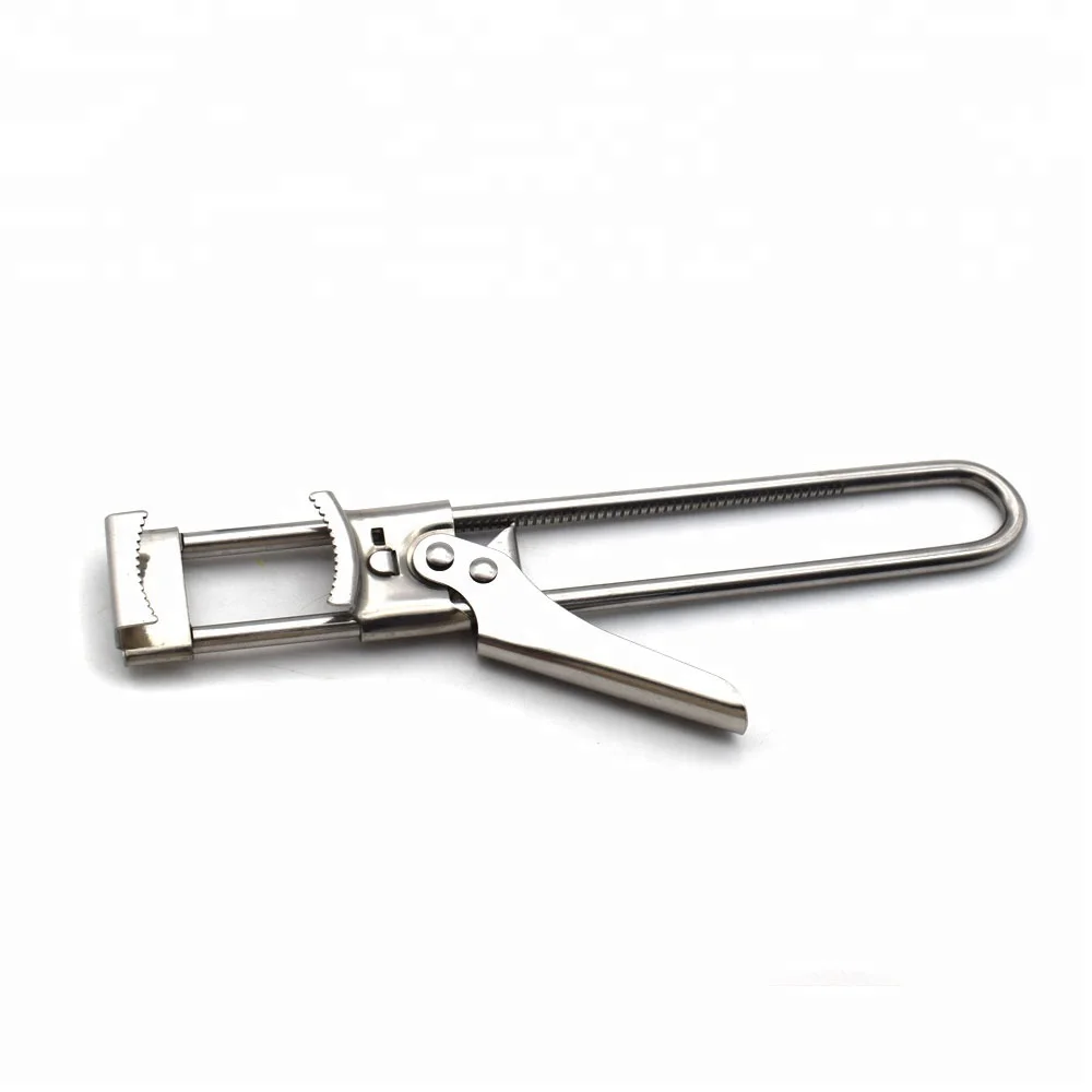 Stainless Safety Side Cut Manual Can Opener & Adjustable Jar Lid Bottle  opener