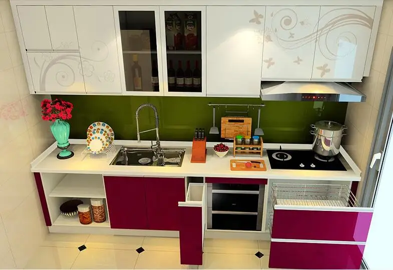 Высокое качество низкая стоимость Китай кухонный шкаф завод