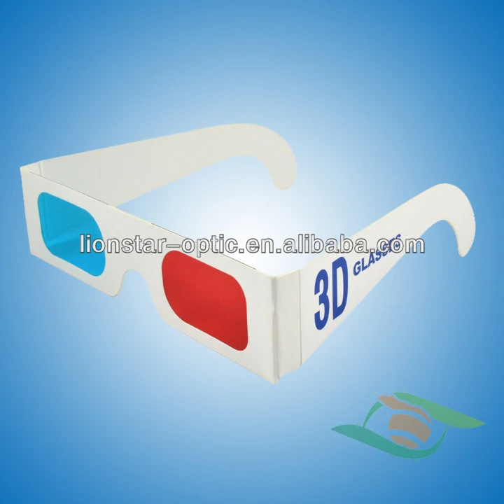 Excellent 3D Effect Custom Logo Paper Red Cyan Red Green 3D Paper Glasses 3D Glasses Custom Paper Anaglyph Glasses