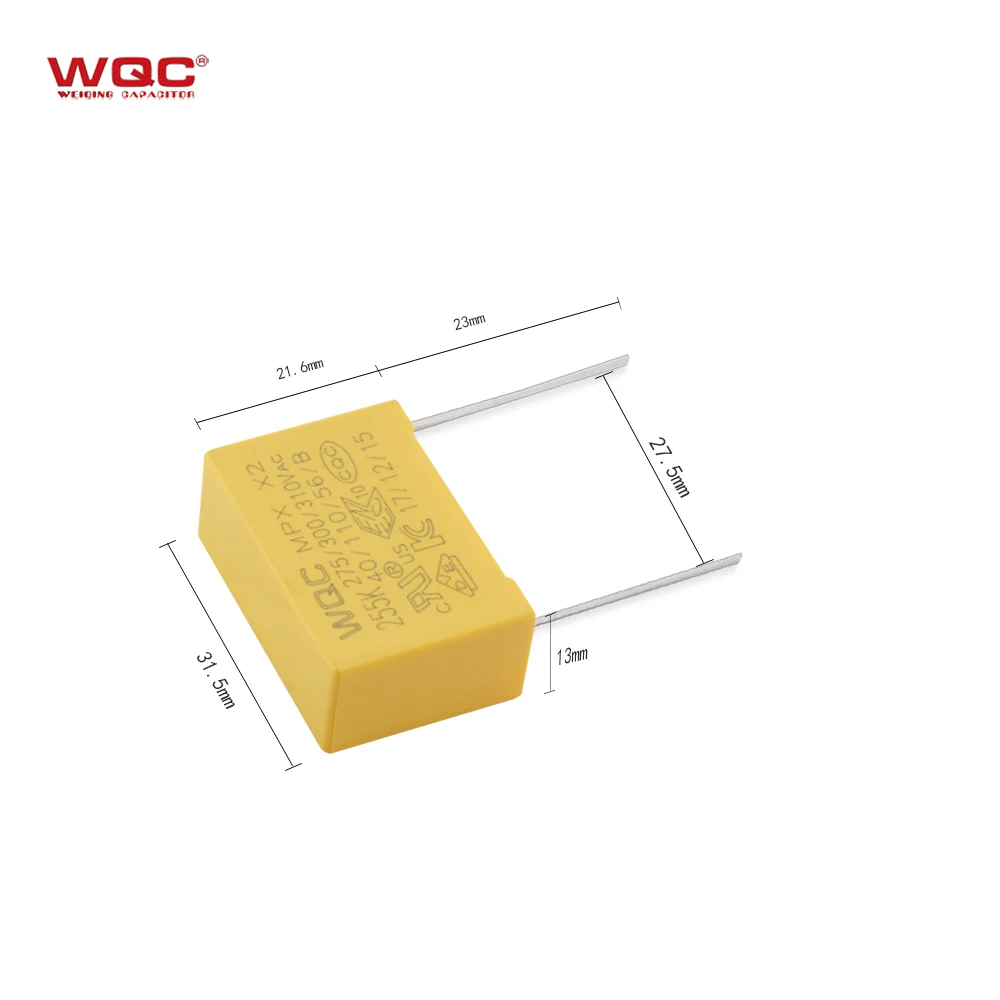 Free Sample X2 2.2uf k 310v Metallized 225k 250v Polyester Film Capacitor 275v MKP Safety Capacitor 2200nf MPX AC  300vac