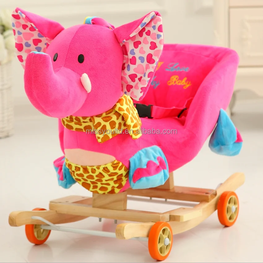 Мягкое детское кресло-качалка, детское деревянное кресло-качалка, детская игрушка-качалка с животными со звуком