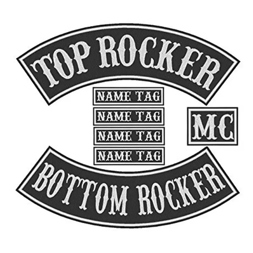 Personalisierte Aufnäher 2 Stück - Individuelle Moral Patches Für Motorradwesten & Rucksäcke