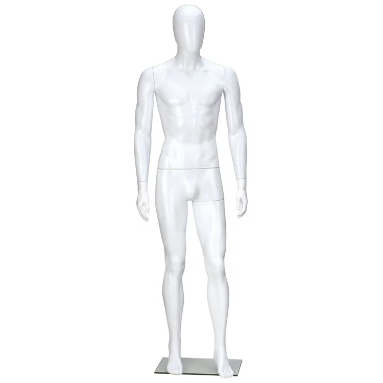 White Gloss male mannequin full body 