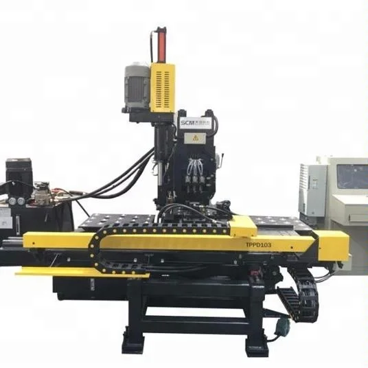 Automatic CNC Turret Punching Machine for Steel Tower Servo Motor