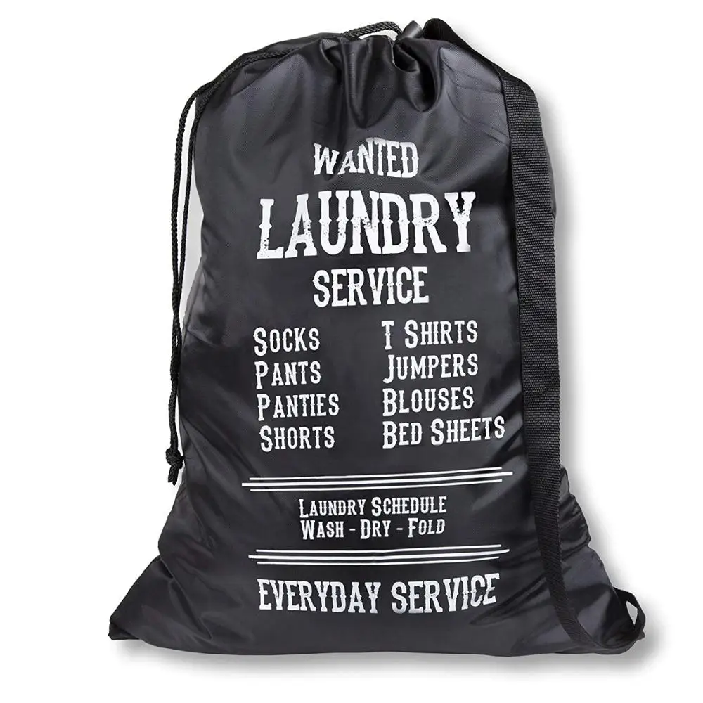 Source custom large biodegradable drawstring plastic laundry bag for travel  & hotel on m.