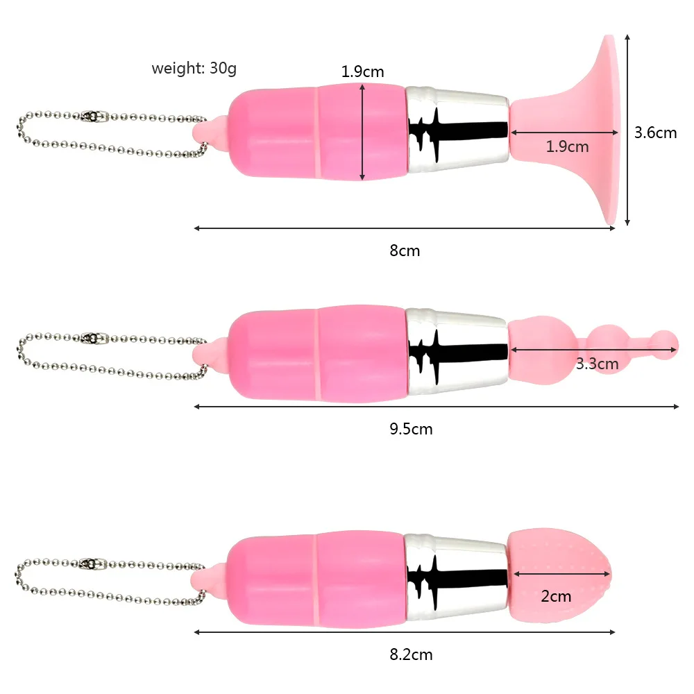Mini Vibrator Mushroom Key Chain Tongue Vibrator Wholesale Sex Toy Drop Shipping Female Massage Bullet AV Wand Vibrator
