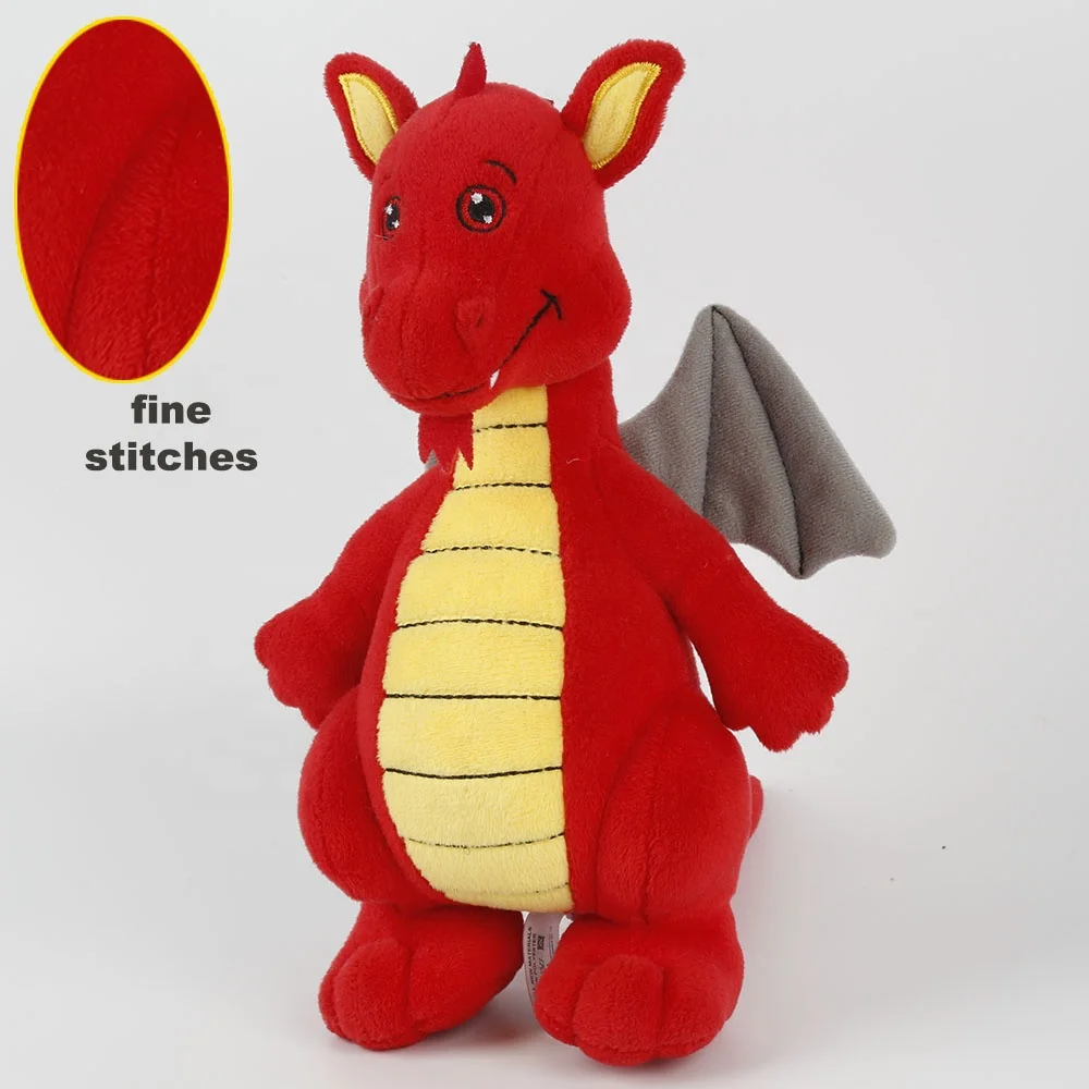 Customizable Fiery Dragon Stuffed Animal Toy Super Soft Plush with PP Cotton Filling High Quality