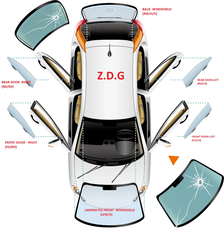 laminated glass windshield