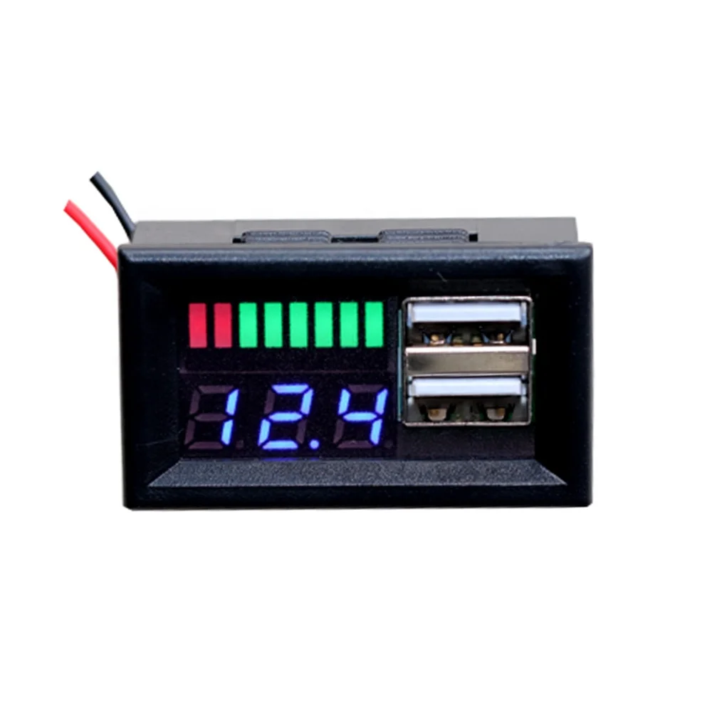 Mini 12V Battery indicator Charge Light LED voltmeter Condition Charging Module 