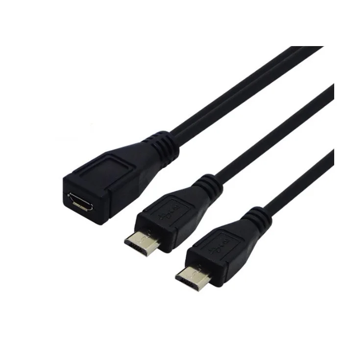 Panel Mount USB 2 Way Splitter Charging Cable