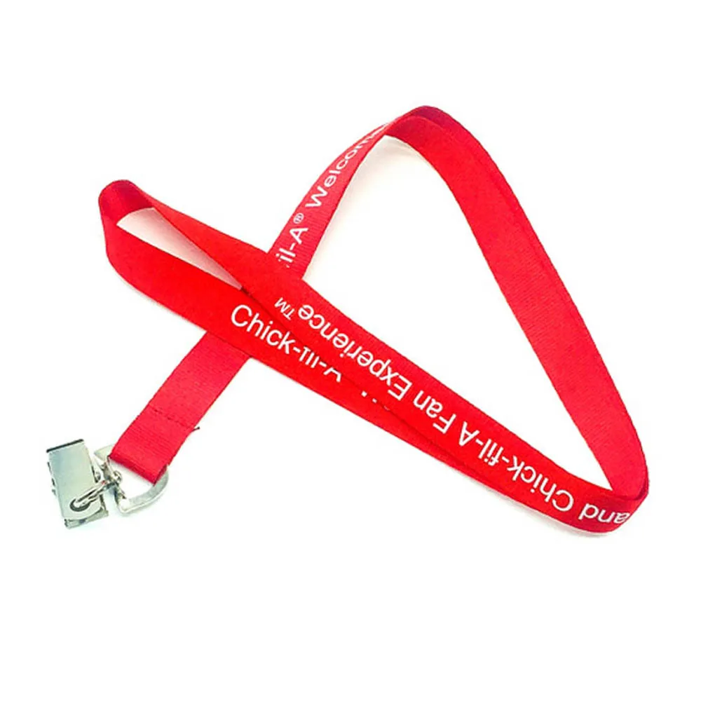 ブルドッグクリップ付きフラットIDネックストラップラッシュストラップ