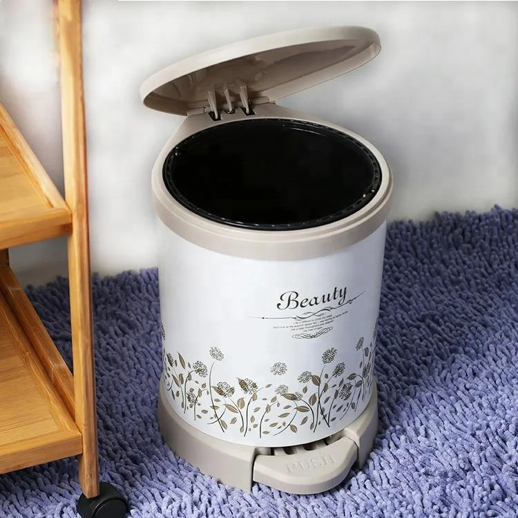 Пластиковый производитель под заказ высокое качество бытовой полипропилен пластиковая педаль мусорная корзина для