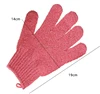 Shower exfoliating glove pair
