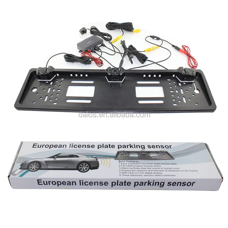2in 1 Hot Selling Reverse European License Plate Frame Parking Sensor