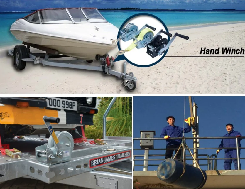 300kg Wire Rope Brake Manual Hand Winch