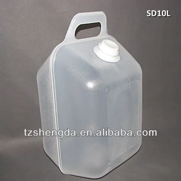 10 Litre Collapsible Jerry Can Water Carrier Container Food Grade Plastic 