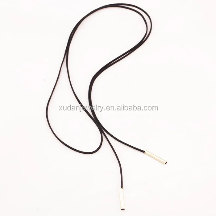 2023 Fashion Style Long Sexy Faux Suede Bolo Wrap Tie Choker Necklace for Women