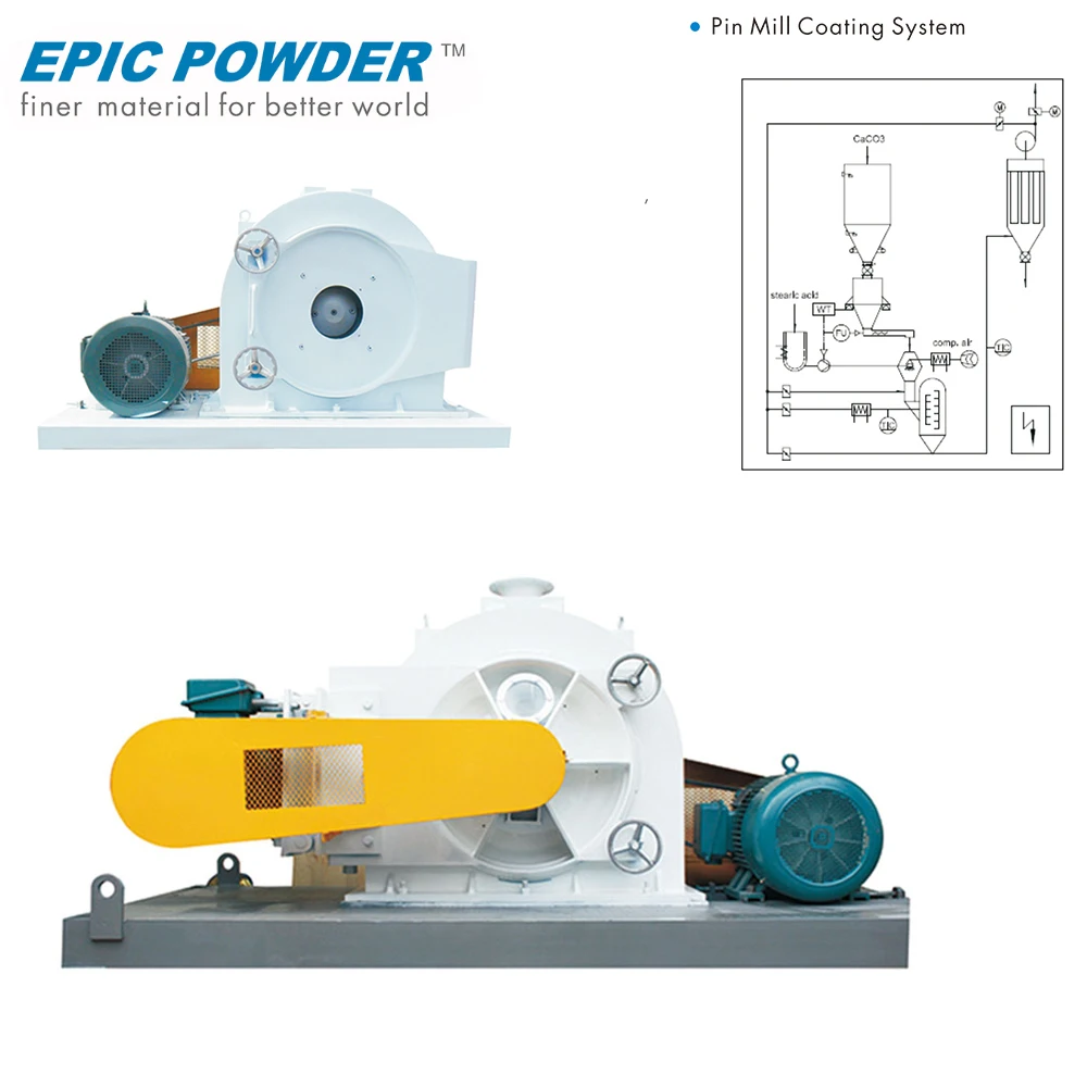 Limestone Powder Pin Mill Surface Coating Machine