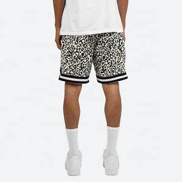 Subliminator Me So Leopard Unisex Basketball Shorts Xs