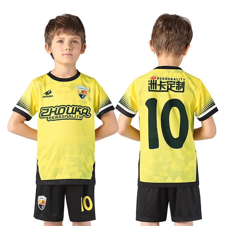Wholesale Alta calidad equipo de niño fútbol Jersey ropa personalizado barato niños Jersey de fútbol From