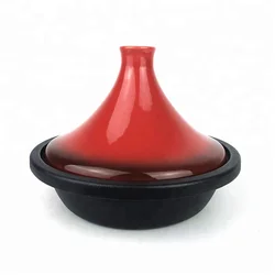 Яркий эмалированный марокканский чугунный тагиновый горшок 2 5