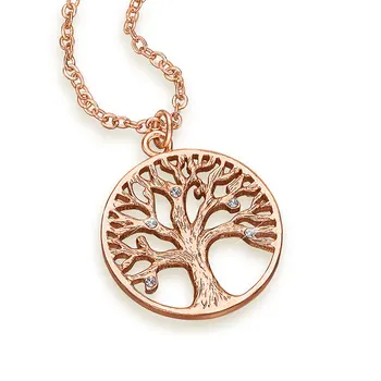 Amazon Hot Selling Tree Of Life Pendant Stainless Steel Family Necklace