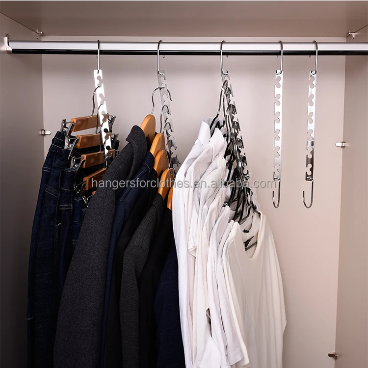 Branded 4PCS Wonder Hanger Metal Magic Clothing Closet Hook Space Saver  Clothes Hangers
