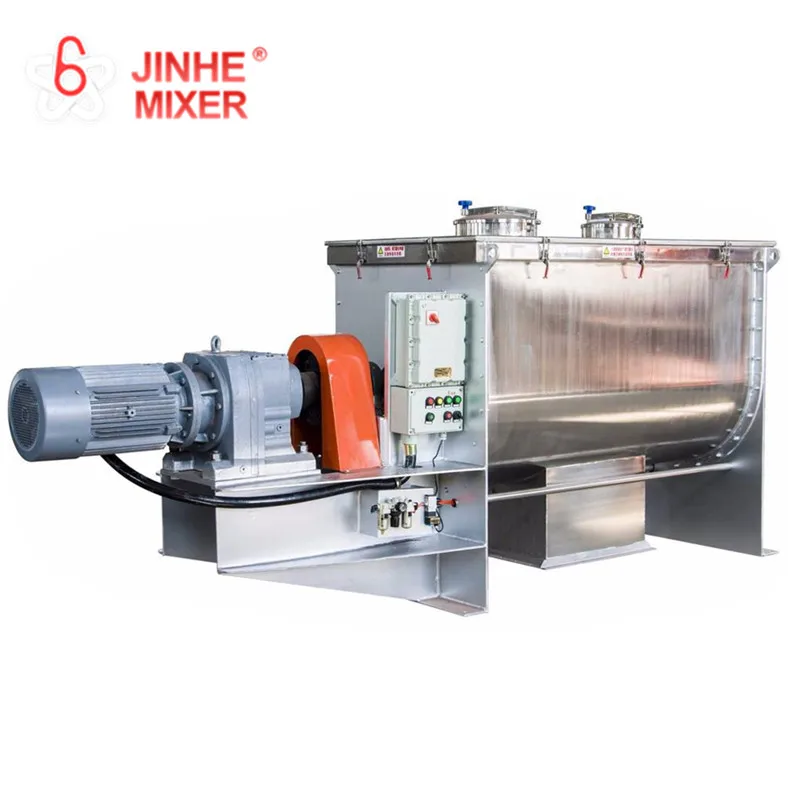 JHRB-2000 коммерческий сухой порошковый блендер, горизонтальный лопастной миксер/Спиральный ленточный смеситель
