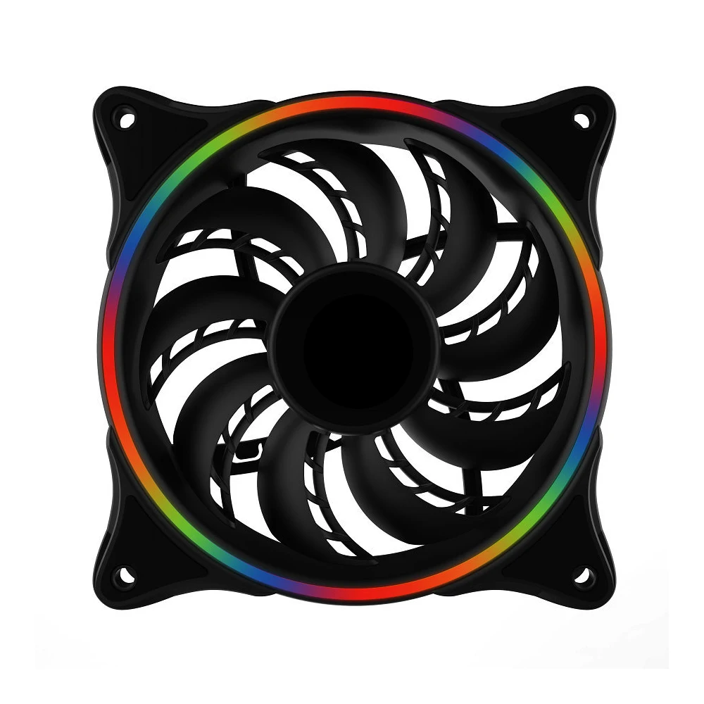 
Работающего на постоянном токе 12 В в RGB охладитель Вентиляторы led 120 Вентилятор охлаждения 120 мм для компьютера ПК чехол 