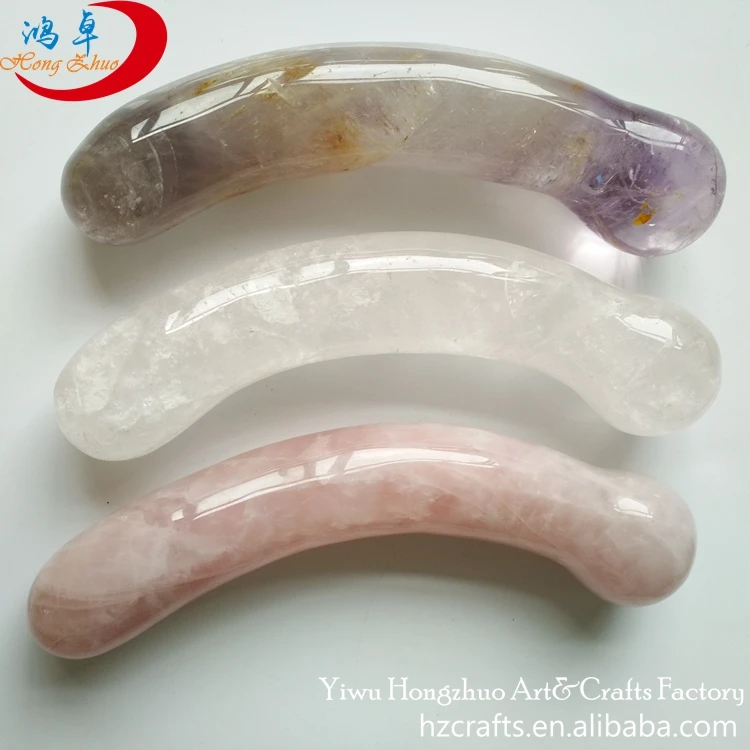 Pelvic Floor Massage Tool Original Point Yellow Crystal Wands Natural Wand Massage Wand